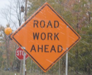 road-work-ahead